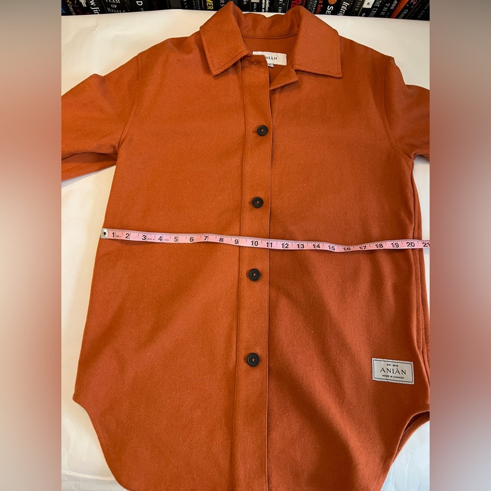 EUC ANIÁN Painters Coat in | Color Himalayan Rust (Orange) | Size Small - Picture 14 of 16